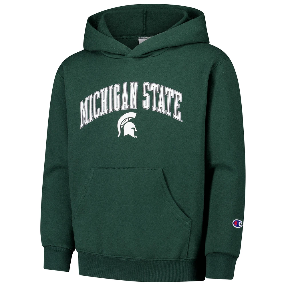 Sweat à capuche vert Champion des jeunes Michigan State Spartans Campus