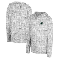 Youth Colosseum Black Michigan State Spartans All-Over Print Hoodie