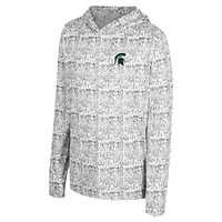 Youth Colosseum Black Michigan State Spartans All-Over Print Hoodie