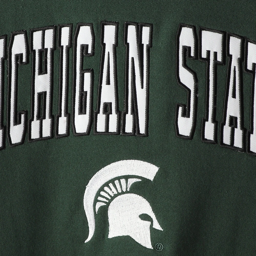Youth Colosseum Green Michigan State Spartans 2-Hit Team Pullover Hoodie