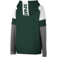 Youth Colosseum Green Michigan State Spartans Colorblock Raglan Pullover Hoodie