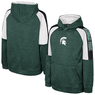 Sweat à capuche vert Colosseum pour jeunes Michigan State Spartans