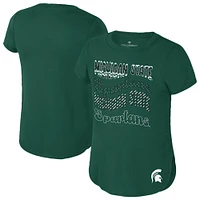 T-shirt Rogan vert pour jeunes des Spartans de l'État du Michigan