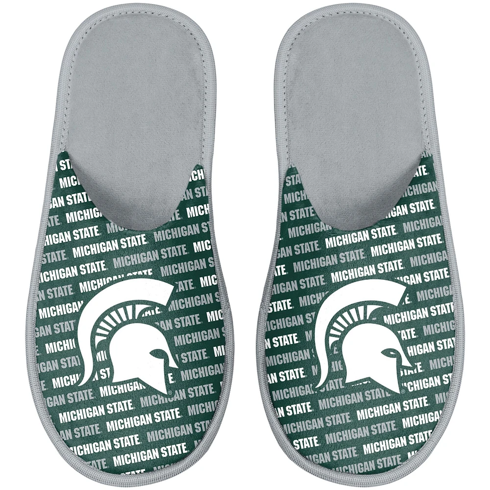 Pantoufles FOCO Michigan State Spartans Team Scuff pour jeunes