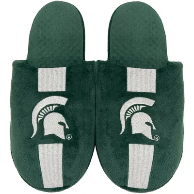 Michigan State Spartans FOCO Youth Team Stripe Slippers
