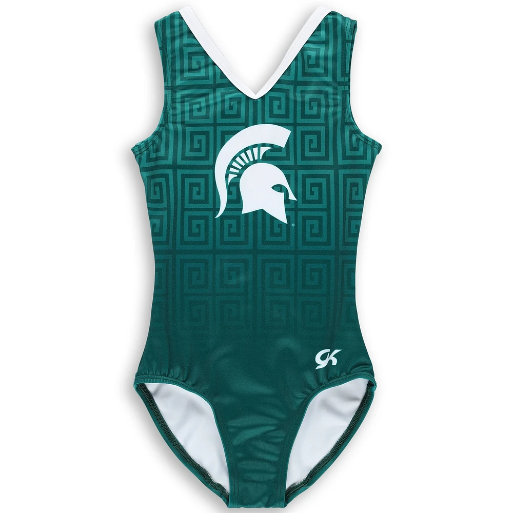 Youth Green Michigan State Spartans Elite Spirit Leotard