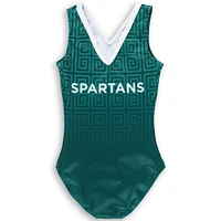 Youth Green Michigan State Spartans Elite Spirit Leotard