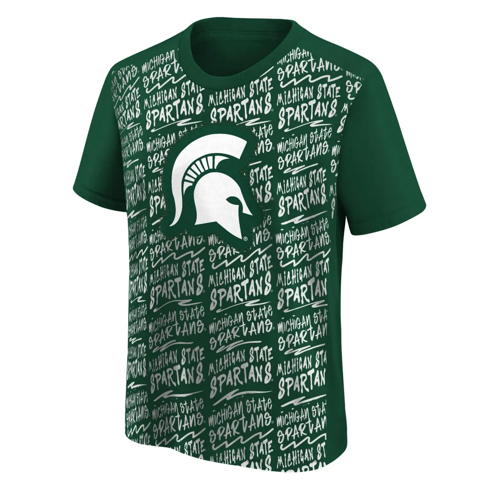 T-shirt exemplaire vert pour jeunes des Spartans de l'État du Michigan