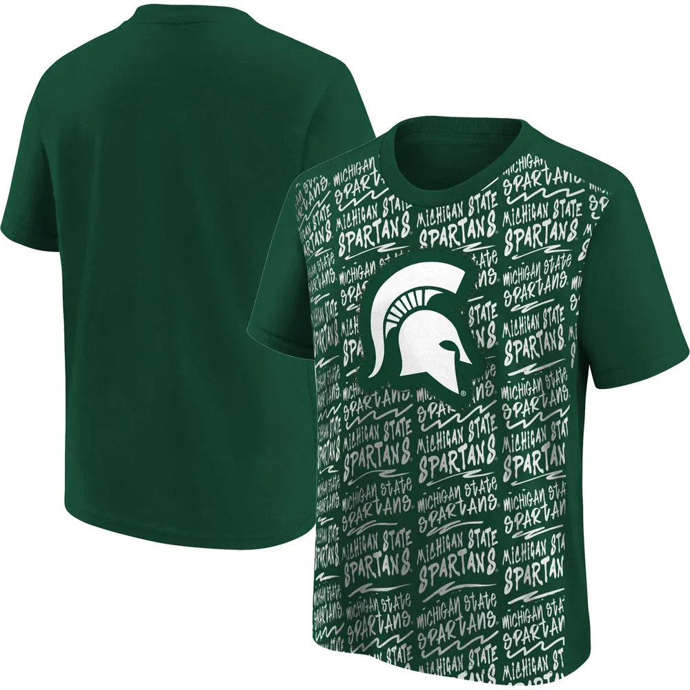 T-shirt exemplaire vert pour jeunes des Spartans de l'État du Michigan