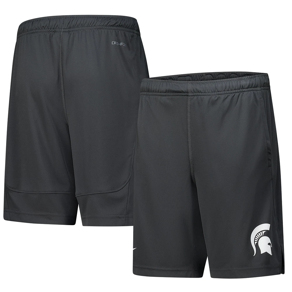 Short Nike Anthracite Michigan State Spartans Fly Performance pour jeune