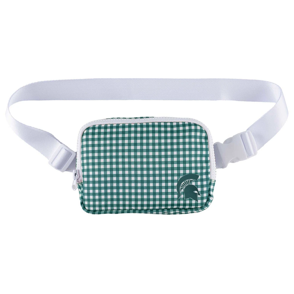 ZooZatz Michigan State Spartans Gingham Fanny Pack