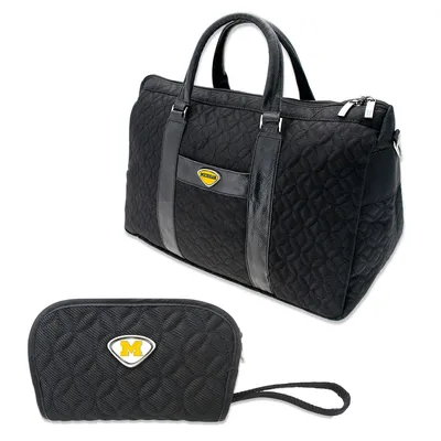 Michigan Wolverines Travel Set - Black