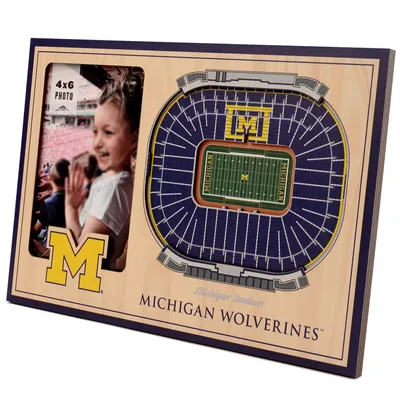 Michigan Wolverines 3D StadiumViews Picture Frame - Brown