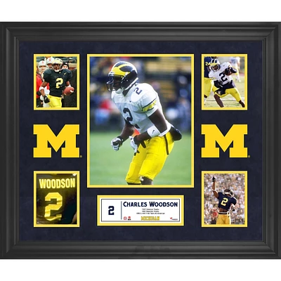 Charles Woodson Michigan Wolverines Framed 23'' x 27'' 5-Photo Collage