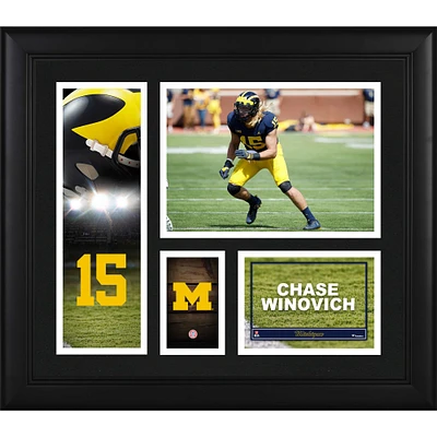 Chase Winovich Michigan Wolverines Framed 15" x 17" Player Collage