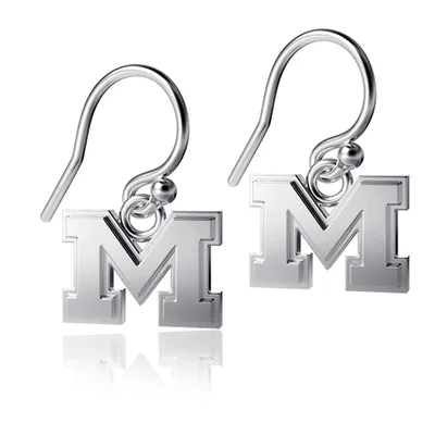 Michigan Wolverines Dayna Designs Silver Dangle Earrings