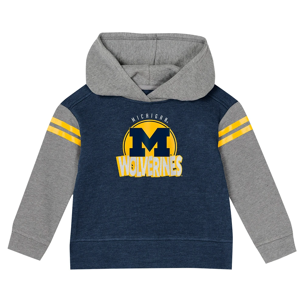 Girls Preschool Navy Michigan Wolverines Clubhouse Pullover Hoodie & Legging Set