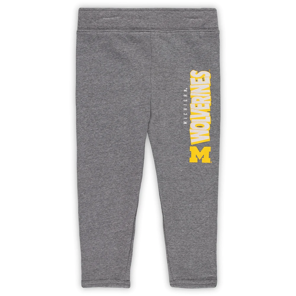 Girls Toddler Michigan Wolverines Clubhouse Pullover Hoodie and Legging Set