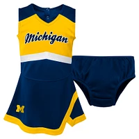 Ensemble deux pièces robe et bloomer de capitaine des Michigan Wolverines pour fille