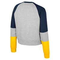 Sweat-shirt à capuche Katinka strass pour filles du Colisée Heather Gray Michigan Wolverines