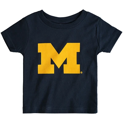 T-shirt à gros logo Michigan Wolverines pour bébé bleu marine