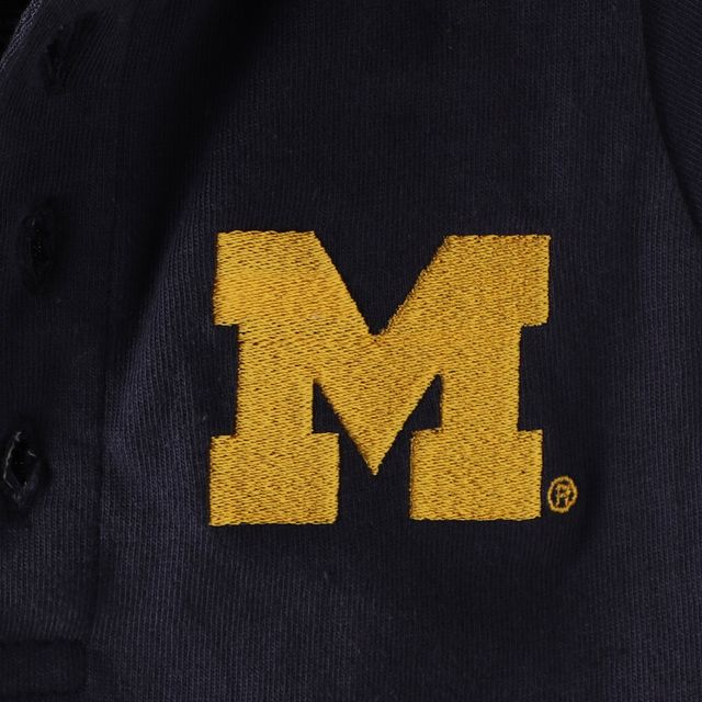 Body polo Michigan Wolverines pour bébé bleu marine