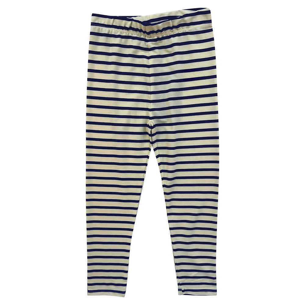 Ensemble haut à manches longues et leggings rayés pour bébé Wes & Willy Michigan Wolverines