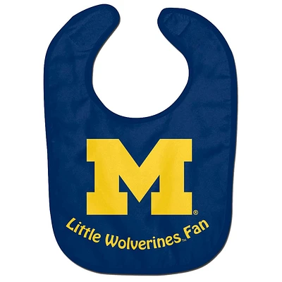 Bavoir pour bébé WinCraft Michigan Wolverines Lil Fan All Pro