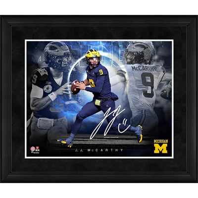 J.J. McCarthy Michigan Wolverines Facsimile Signature Framed 16" x 20" Stars of the Game Collage