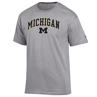 T-shirt gris chiné avec logo Arch Over des Michigan Wolverines pour homme