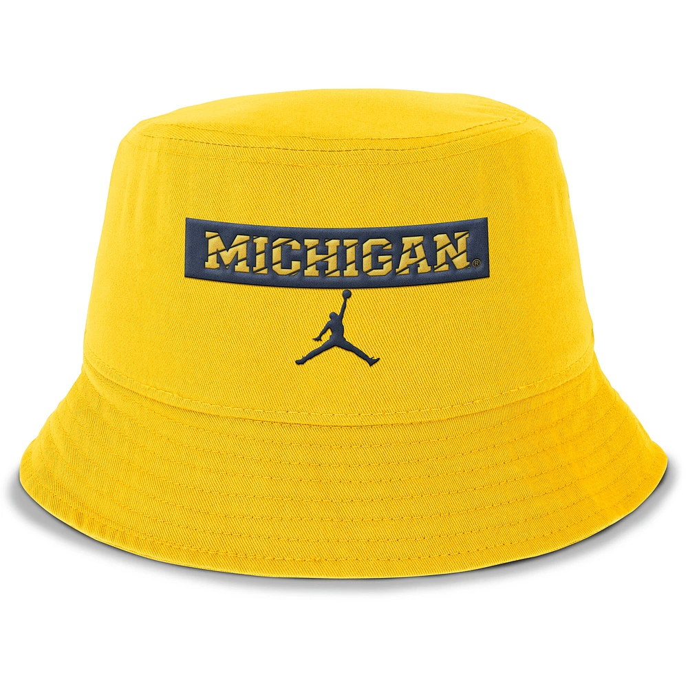 Men's Jordan Brand  Maize Michigan Wolverines Apex Bucket Hat