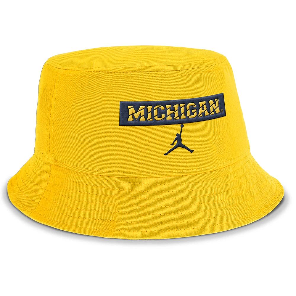 Men's Jordan Brand  Maize Michigan Wolverines Apex Bucket Hat