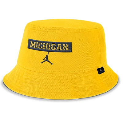 Men's Jordan Brand  Maize Michigan Wolverines Apex Bucket Hat