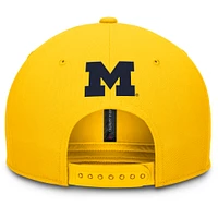 Casquette ajustable Jordan Brand Maize Michigan Wolverines Athletics Pro pour homme