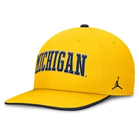 Men's Jordan Brand  Maize Michigan Wolverines Athletics Pro Adjustable Hat