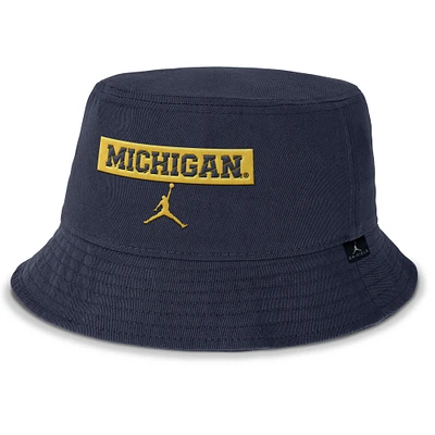 Men's Jordan Brand  Navy Michigan Wolverines Apex Bucket Hat