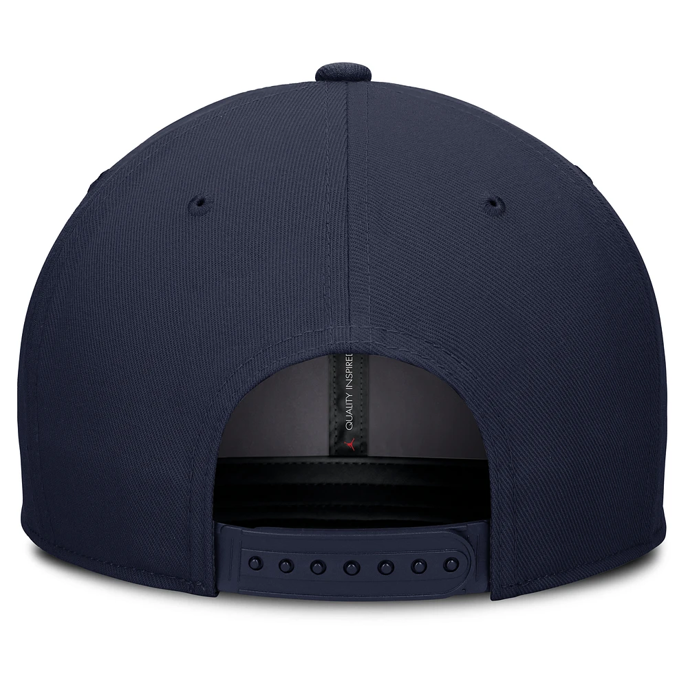 Men's Jordan Brand Navy Michigan Wolverines Athletics Pro Adjustable Hat