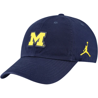 Men's Jordan Brand  Navy Michigan Wolverines Club Swoosh Performance Adjustable Hat