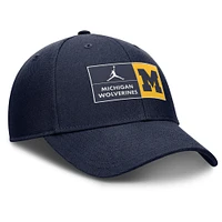Casquette ajustable Jordan Brand bleu marine Michigan Wolverines Performance Club pour homme