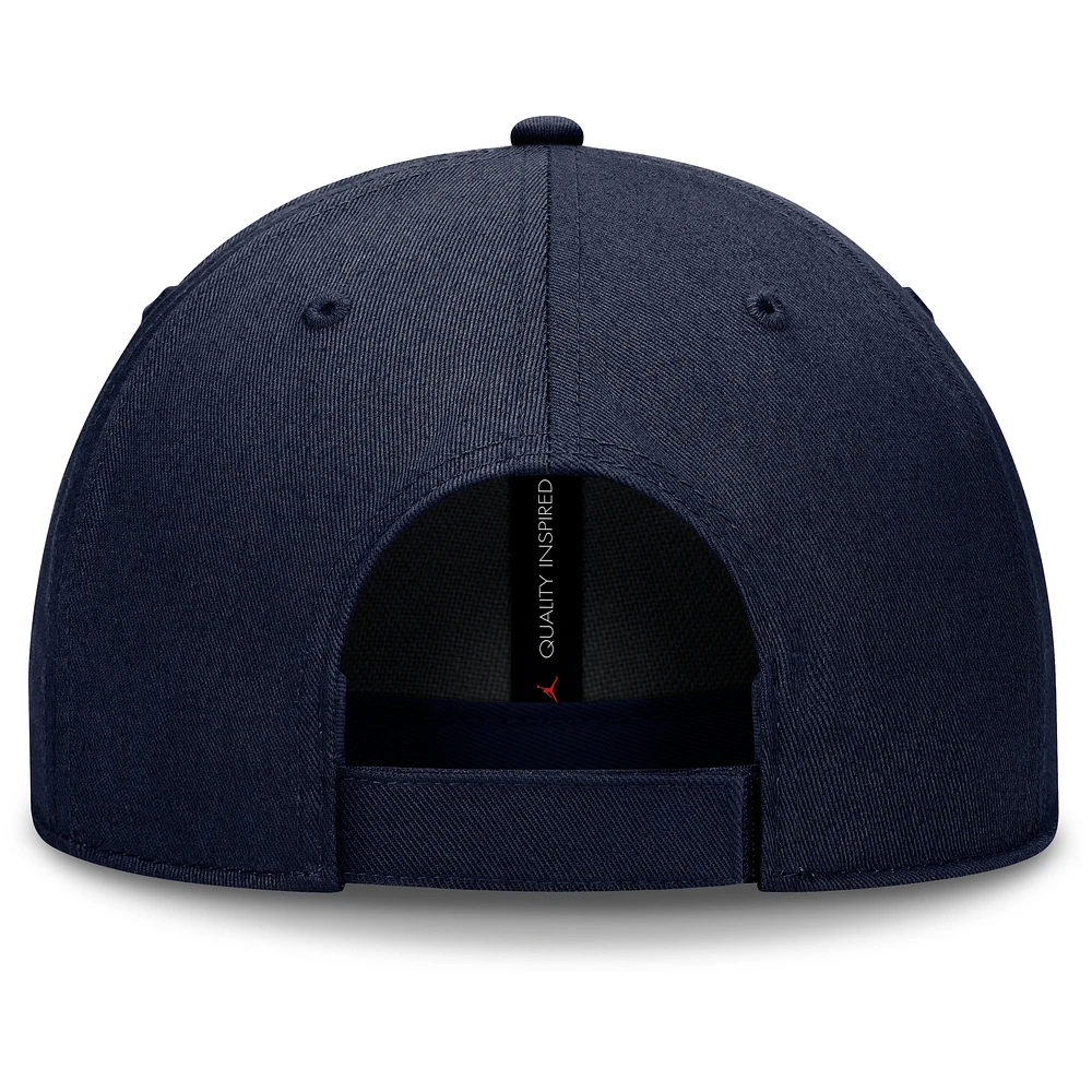 Casquette ajustable Jordan Brand bleu marine Michigan Wolverines Performance Club pour homme