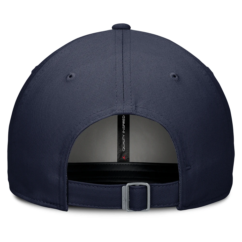 Casquette ajustable Jordan Brand bleu marine Michigan Wolverines Performance Club pour homme