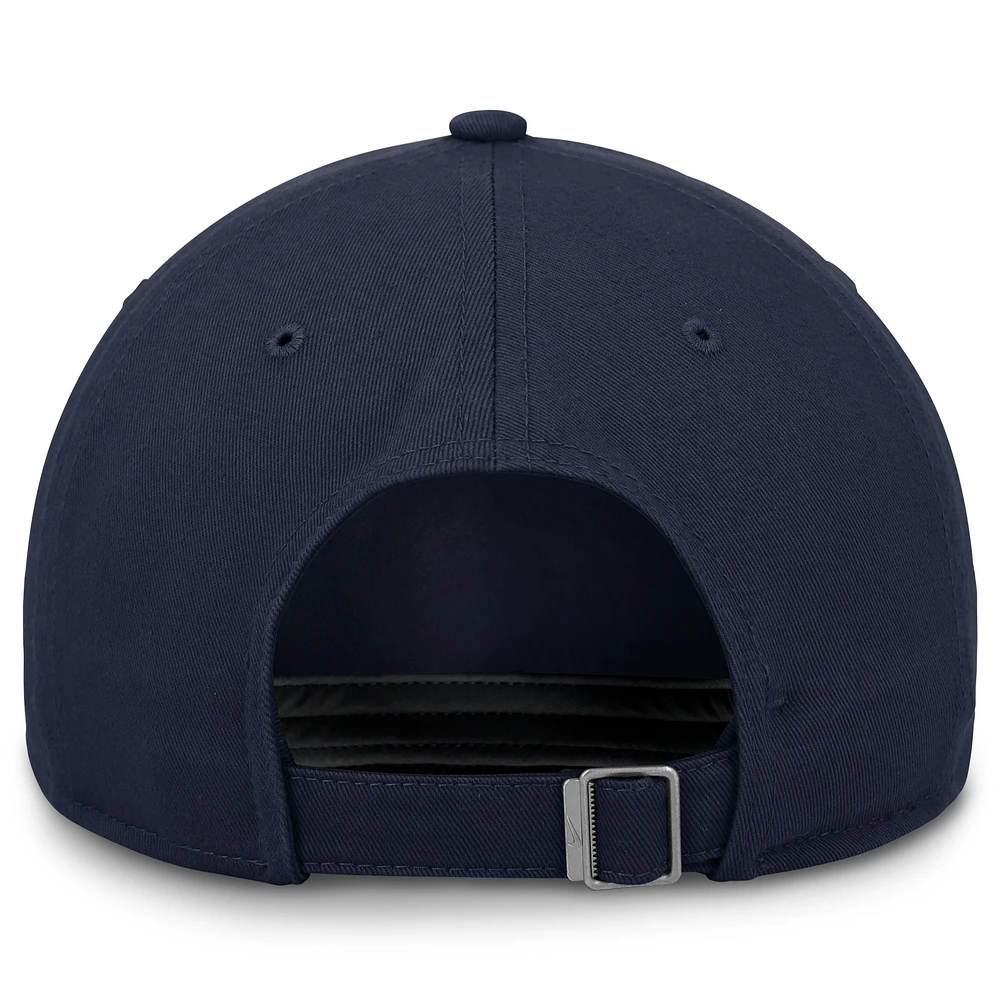 Men's Jordan Brand  Navy Michigan Wolverines Performance Club Swoosh Adjustable Hat