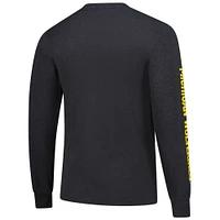 T-shirt à manches longues Michigan Wolverines Team Pride pour homme Mitchell & Ness anthracite