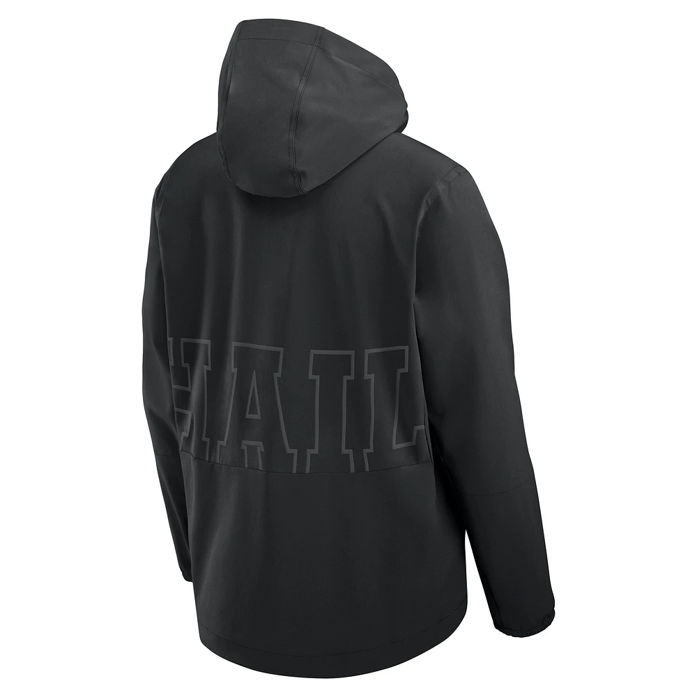 Men's Nike  Black Michigan Wolverines Performance Full-Zip Woven Jacket