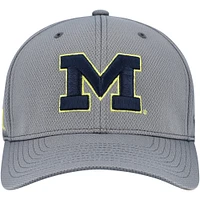 Casquette hybride Reflex Tech Flex grise Top of the World des Michigan Wolverines pour homme