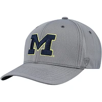 Casquette hybride Reflex Tech Flex grise Top of the World des Michigan Wolverines pour homme