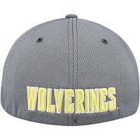 Casquette hybride Reflex Tech Flex grise Top of the World des Michigan Wolverines pour homme