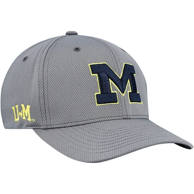 Casquette hybride Reflex Tech Flex grise Top of the World des Michigan Wolverines pour homme
