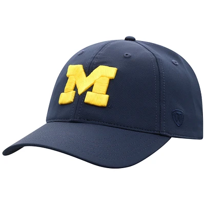 Men's Top of the World  Navy Michigan Wolverines Victory Trainer Adjustable Hat