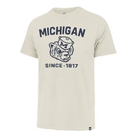 Men's '47 Cream Michigan Wolverines Duster Franklin T-Shirt